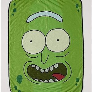 Rick & Marty Pickle Rick Fleece Blanket